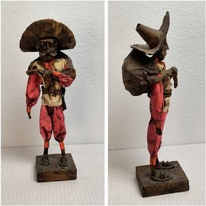 Hand Made Paper Mache Vintage Mexican Folk Art Man